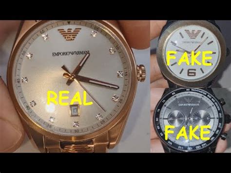 how to tell if an armani watch is fake|are armani watches genuine.